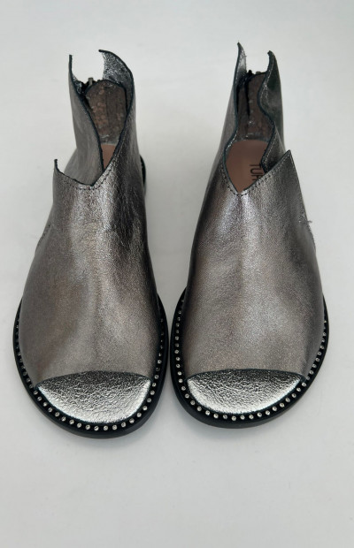 Tuffoni model srebrno-stalowe włoskie sandały saszki 1