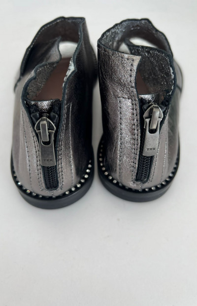 Tuffoni model srebrno-stalowe włoskie sandały saszki 2